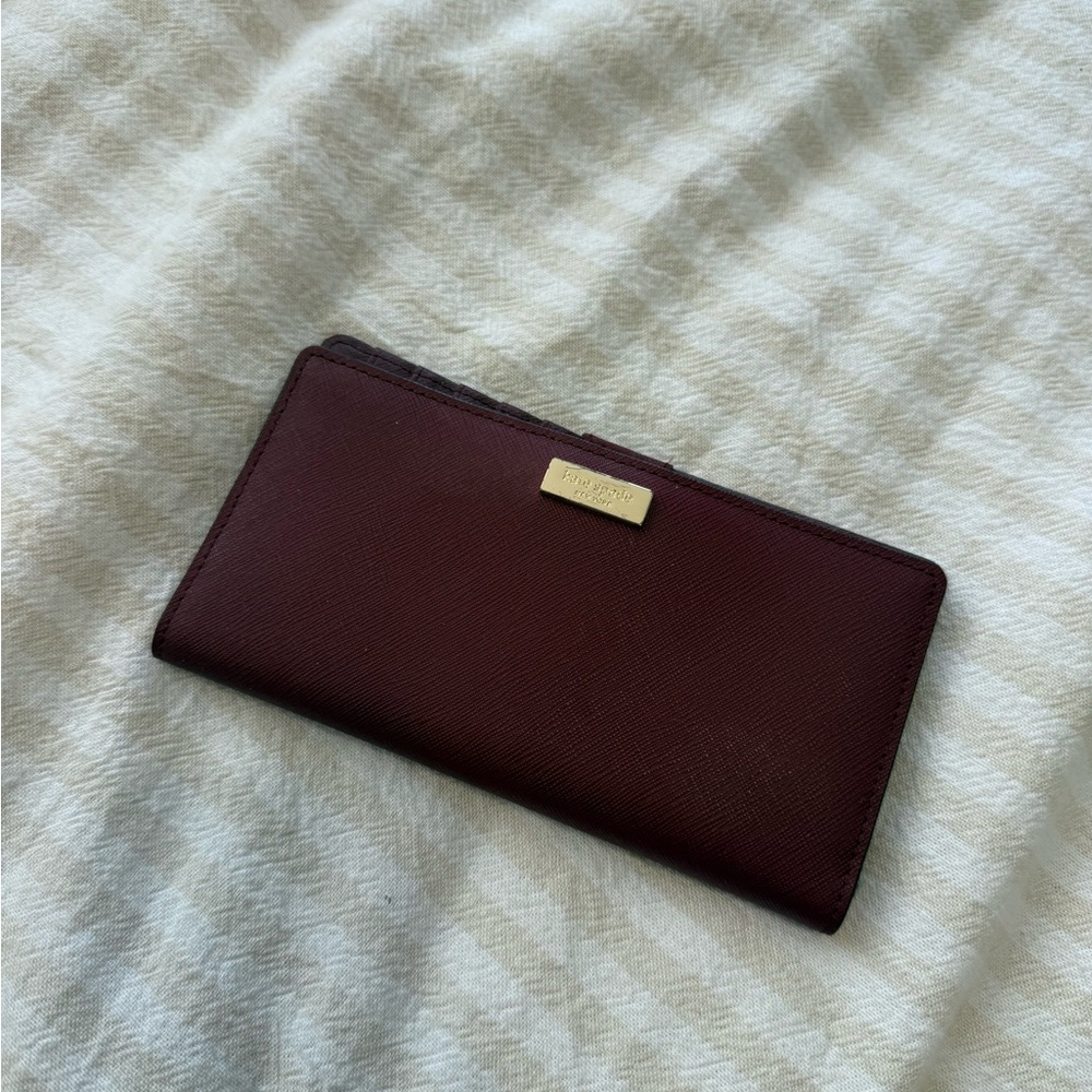 Kate Spade Deep Burgundy Wallet